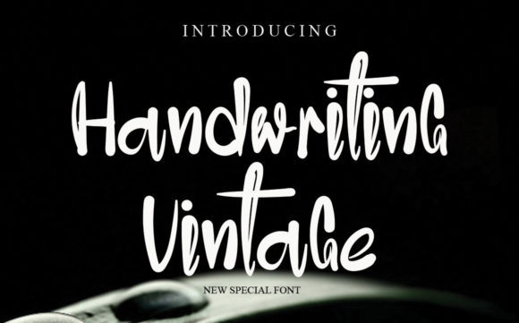 Handwriting Vintage Font Poster 1