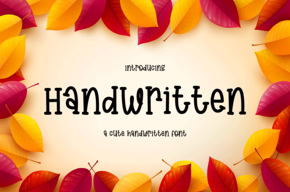 Handwritten Font Poster 1