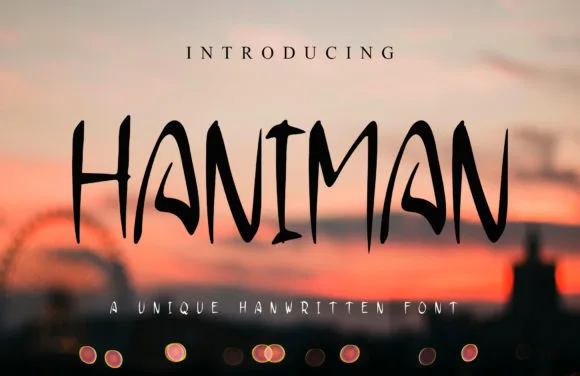 Haniman Font Haniman Font Poster 1