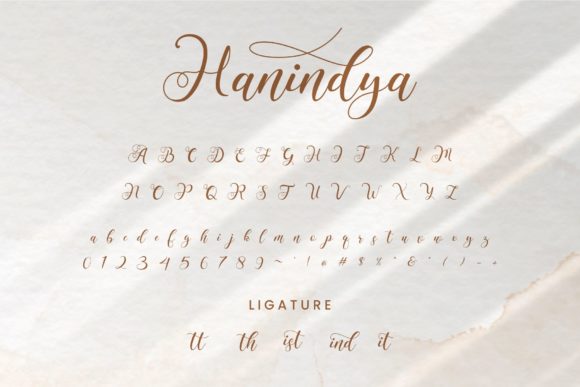 Hanindya Font Poster 8