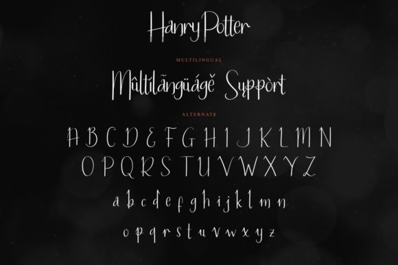Hanry Potter Font Poster 6