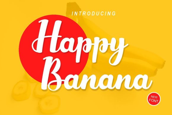 Happy Banana Font Poster 1