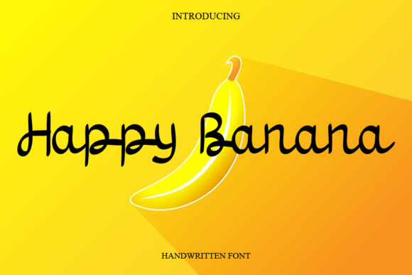 Happy Banana Font Poster 1