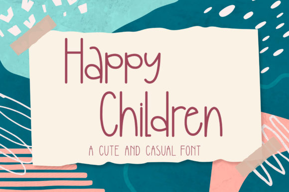 Happy Children Font Poster 1