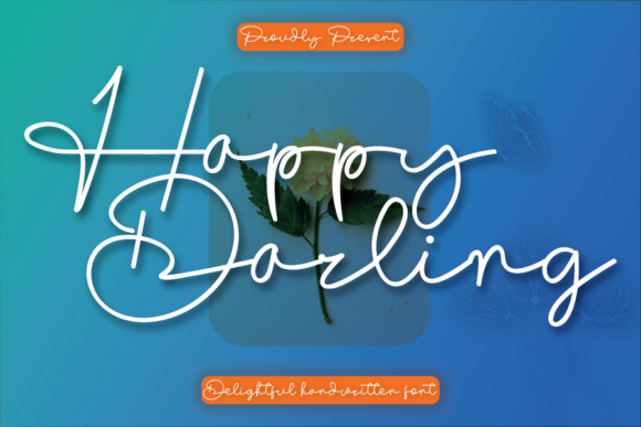 Happy Darling Font Poster 1