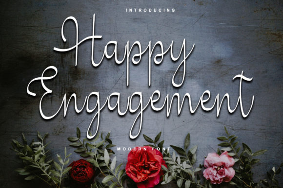 Happy Engagement Font Poster 1