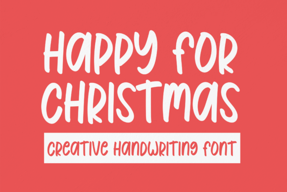 Happy for Christmas Font Poster 1