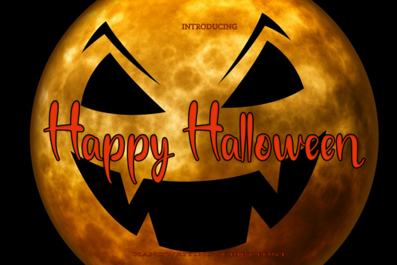 Happy Halloween Font Poster 1