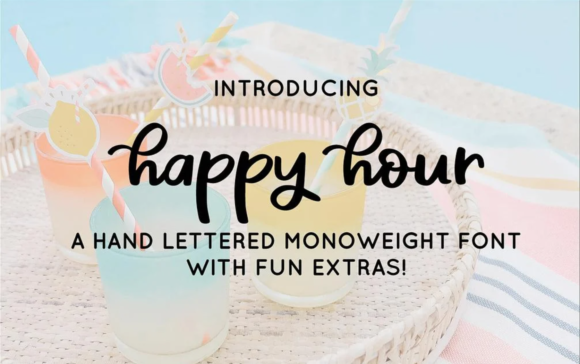 Happy Hour Font