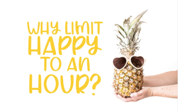 Happy Hour Font Poster 3