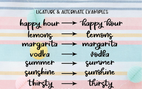Happy Hour Font Poster 6