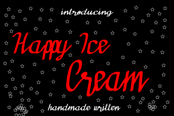 Happy Ice Cream Font