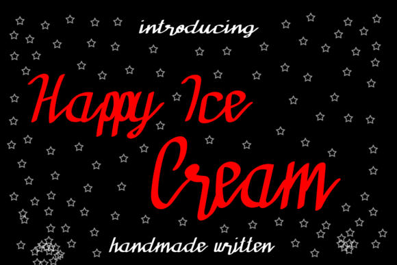 Happy Ice Cream Font Happy Ice Cream Font Poster 1