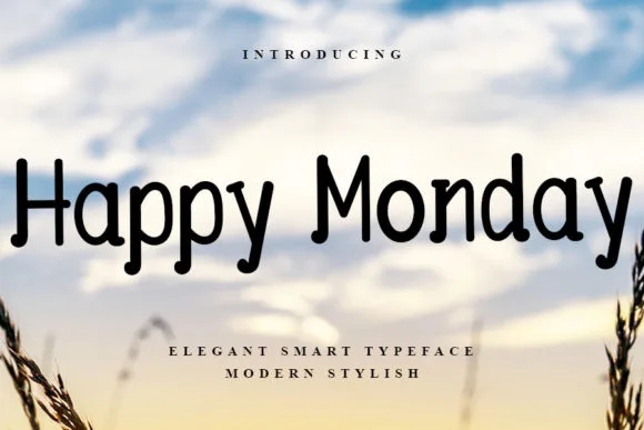 Happy Monday Font Happy Monday Font Poster 1