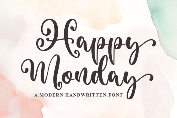 Happy Monday Font Poster 1