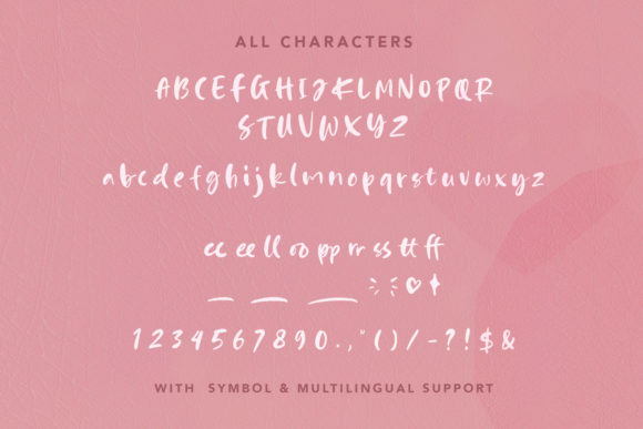 Happy Pink Font Poster 6