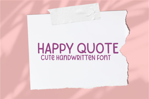 Happy Quote Font Poster 1