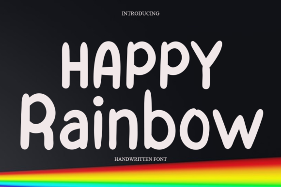 Happy Rainbow Font