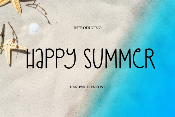 Happy Summer Font Poster 1