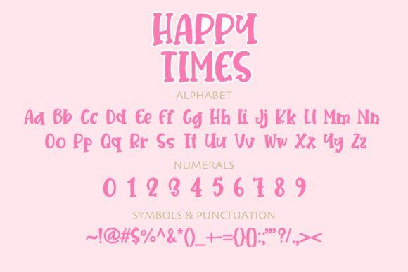 Happy Times Font Poster 2
