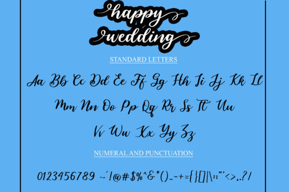 Happy Wedding Font Poster 7