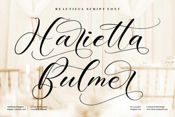 Harietta Bulmer Font Poster 1