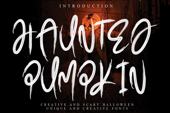 Haunted Pumpkin Font Poster 1