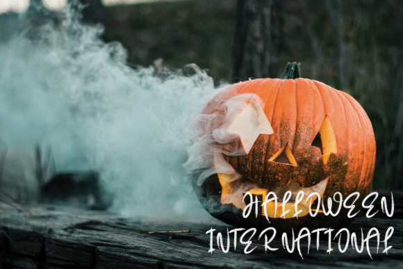 Haunted Pumpkin Font Poster 2