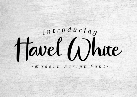 Havel White Font Poster 1