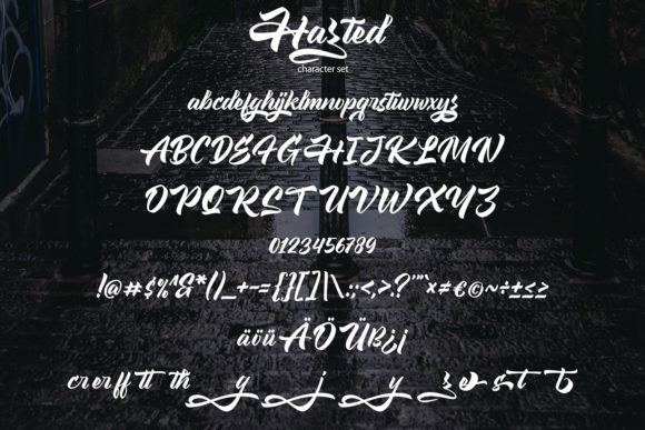 Hazted Font Poster 5