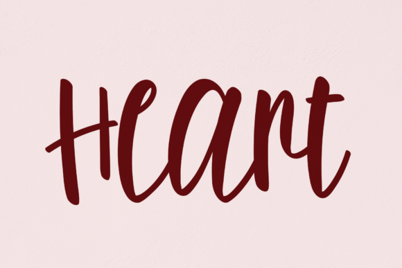 Heart Font Poster 1