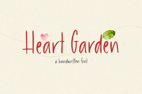 Heart Garden Font Poster 1