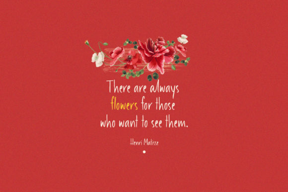Heart Garden Font Poster 2