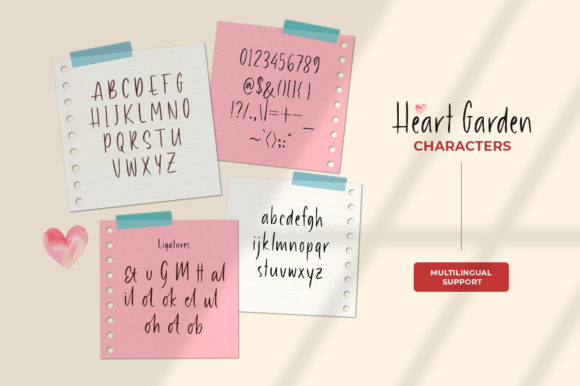 Heart Garden Font Poster 6