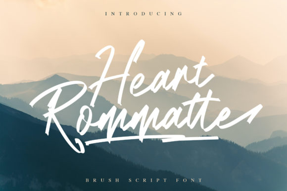 Heart Rommatte Font Poster 1