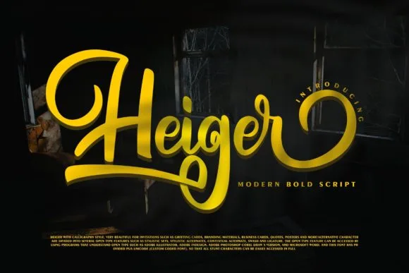Heiger Font Heiger Font Poster 1