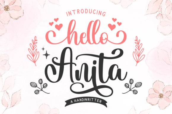 Hello Anita Font Poster 1