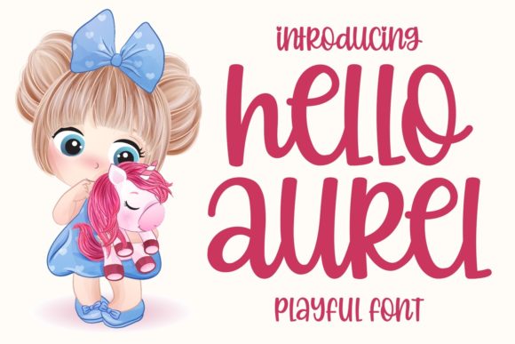 Hello Aurel Font Poster 1