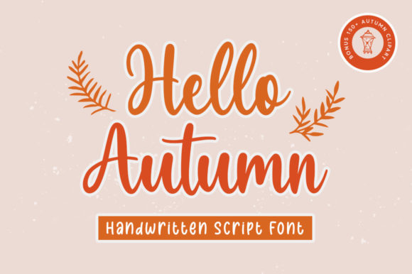 Hello Autumn Font Poster 1