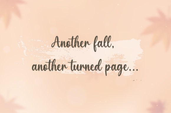 Hello Autumn Font Poster 2