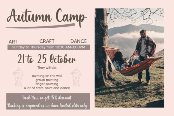 Hello Autumn Font Poster 3
