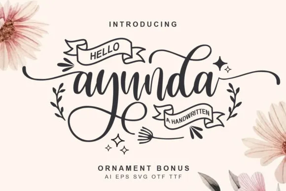 Hello Ayunda Font Hello Ayunda Font Poster 1
