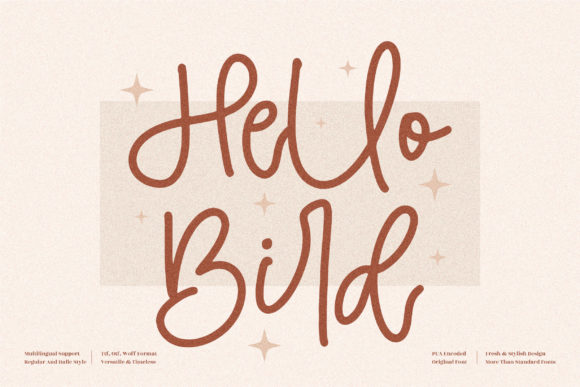 Hello Bird Font