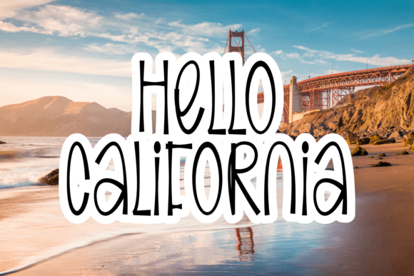 Hello California Font Poster 1