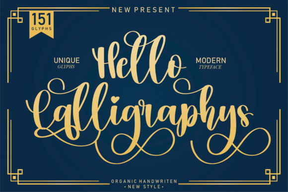 Hello Calligraphys Font