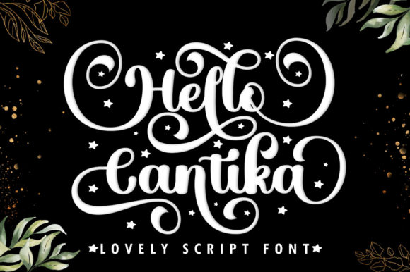 Hello Cantika Script Font Poster 1