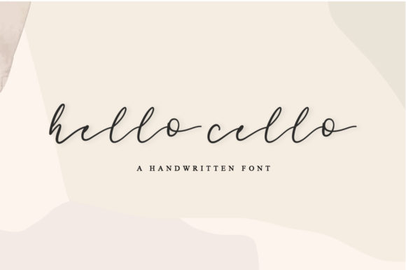 Hello Cello Font Poster 1