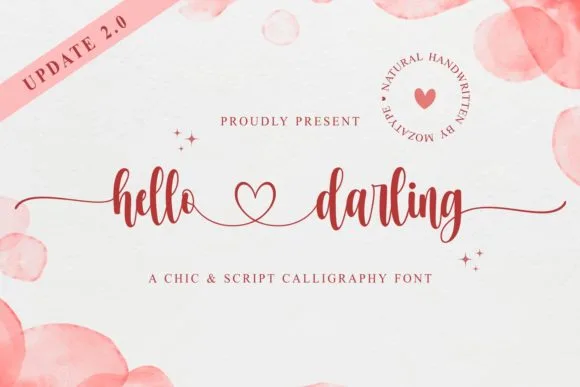 Hello Darling Font Hello Darling Font Poster 1