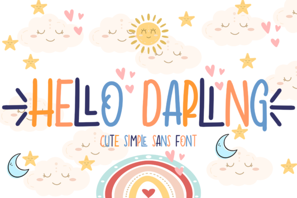 Hello Darling Font Hello Darling Font Poster 1