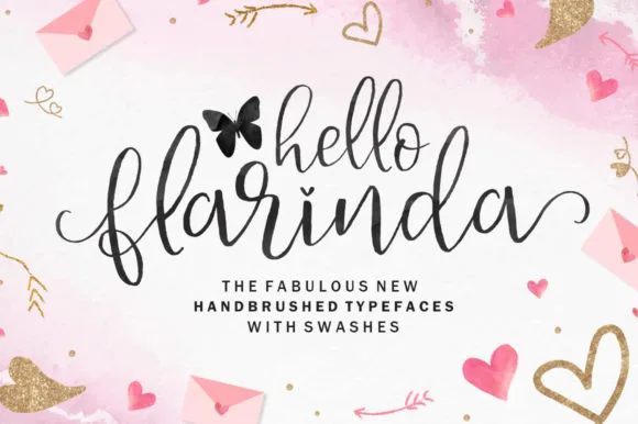 Hello Flarinda Font Hello Flarinda Font Poster 1